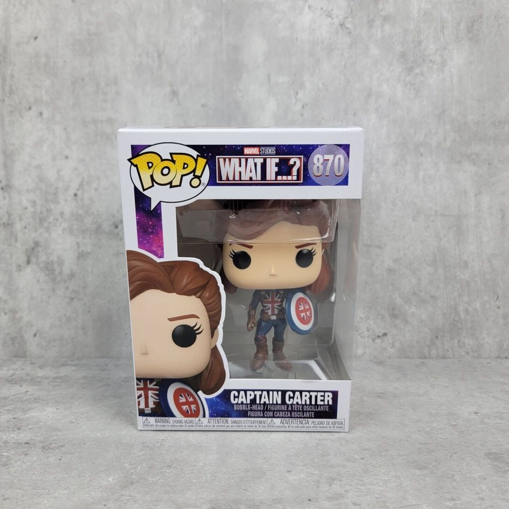 Funko Pop! TV What If...? Captain Carter Vinyl Figure 870 Female Captain America